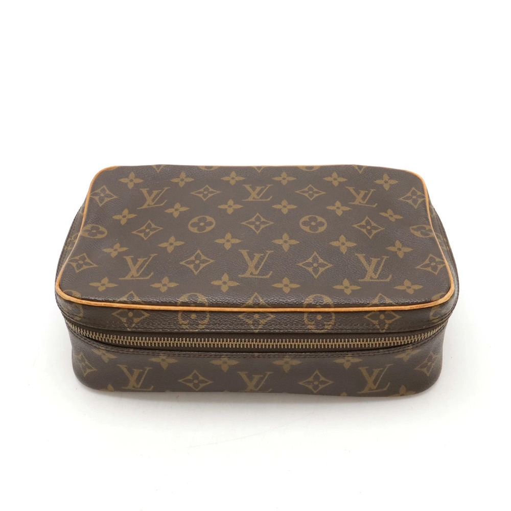 LOUIS VUITTON Monogram Trousse Boite Cosmetic Pouch Clutch Makeup Travel